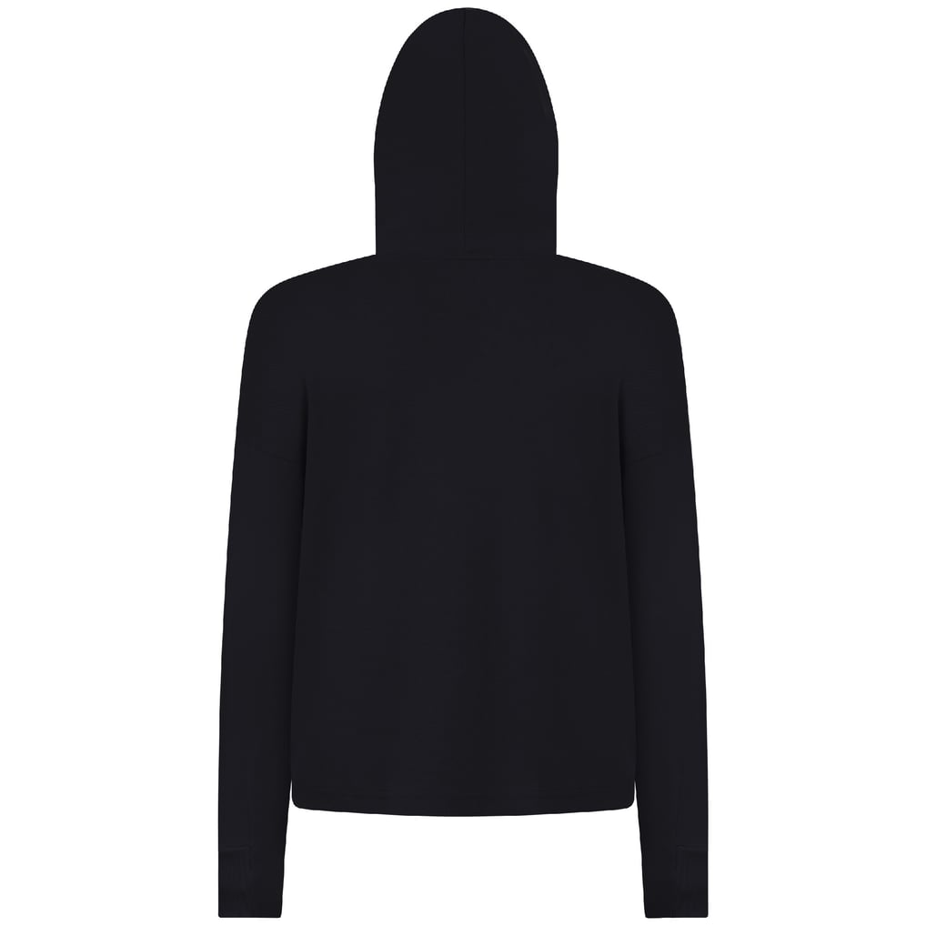 Athletics Levelwear Women's Tri-Blend Sweet Express Cropped Pullover Hoodie - Black
